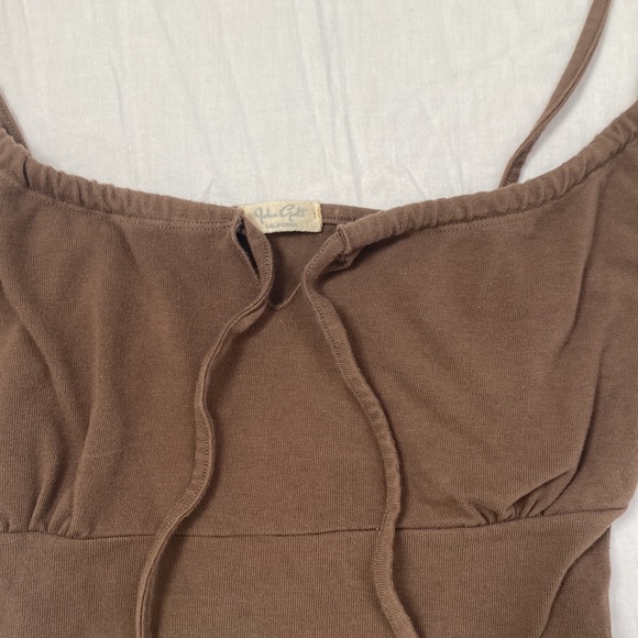 John Galt Brown Jennifer Tank Top - Picture 2 of 2